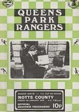 Queens Park Rangers v Notts County 24-Jan-1975