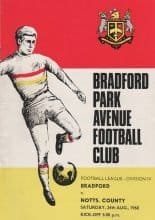 Bradford Park Avenue v Notts County 24-Aug-1968