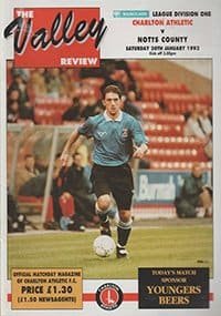 Charlton Athletic v Notts County 30-Jan-1993