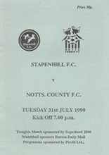 Stapenhill v Notts County 31-Jul-1990