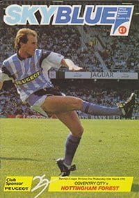 Coventry City v Nottingham Forest 11-Mar-1992