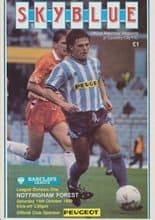 Coventry City v Nottingham Forest 14-Oct-1989