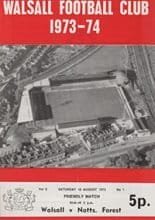 Walsall v Nottingham Forest 18-Aug-1973