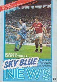Coventry City v Nottingham Forest 19-Sep-1987
