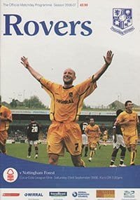 Tranmere Rovers v Nottingham Forest 23-Sep-2006