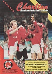 Charlton Athletic v Nottingham Forest 26-Nov-1988