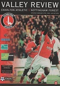 Charlton Athletic v Nottingham Forest 27-Feb-1999