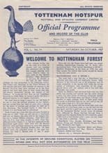 Tottenham Hotspur v Nottingham Forest 05-Oct-1957
