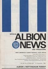 West Bromwich Albion v Nottingham Forest 07-Sep-1968