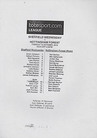 Sheffield Wednesday Reserves v Nottingham Forest Reserves 12-Oct-2010