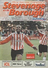 Stevenage Borough v Nuneaton Borough 07-Apr-2001