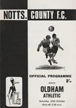 Notts County v Oldham Athletic 24-Oct-1970
