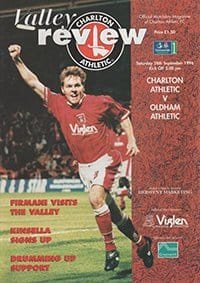Charlton Athletic v Oldham Athletic 28-Sep-1996
