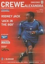 Crewe Alexandra v Oldham Athletic 29-Dec-2002