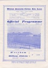 Wrexham v Oldham Athletic 03-Dec-1960