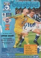 Cardiff City v Leyton Orient 20-Oct-1998