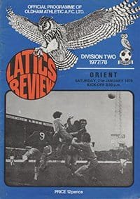 Oldham Athletic v Leyton Orient 21-Jan-1978