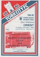 York City v Leyton Orient 02-Apr-1985