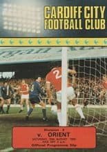 Cardiff City v Orient 30-Aug-1980
