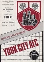 York City v Leyton Orient 06-Nov-1973