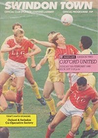 Swindon Town v Oxford United 05-Feb-1989