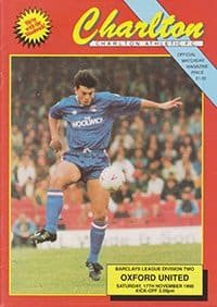 Charlton Athletic v Oxford United 17-Nov-1990