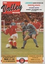 Charlton Athletic v Oxford United 19-Dec-1992