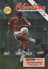 Charlton Athletic v Oxford United 26-Mar-1988