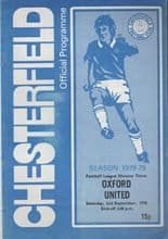 Chesterfield v Oxford United 02-Sep-1978
