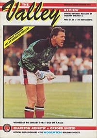 Charlton Athletic v Oxford United 08-Jan-1992
