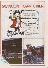 Swindon Town v Peterborough United 15-Apr-1986