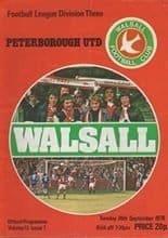 Walsall v Peterborough United 26-Sep-1978