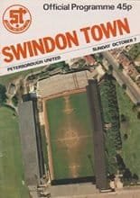 Swindon Town v Peterborough United 07-Oct-1984