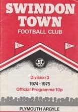 Swindon Town v Plymouth Argyle 14-Sep-1974
