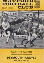 Watford v Plymouth Argyle 15-Apr-1969