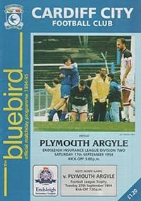 Cardiff City v Plymouth Argyle 17-Sep-1994