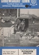 Shrewsbury Town v Plymouth Argyle 20-Feb-1971
