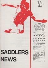 Walsall v Plymouth Argyle 21-Nov-1970