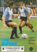 Reading v Plymouth Argyle 24-Apr-1985