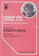 Swindon Town v Plymouth Argyle 30-Aug-1983