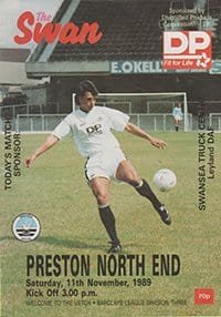 Swansea City v Preston North End 11-Nov-1989