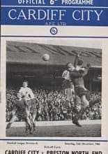 Cardiff City v Preston North End 11-Dec-1965