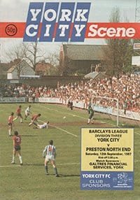 York City v Preston North End 12-Sep-1987