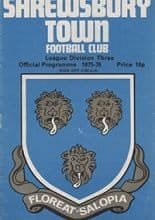 Shrewsbury Town v Preston North End 17-Apr-1976