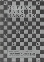 Queens Park Rangers v Preston North End 27-Jan-1968