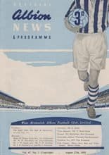 West Bromwich Albion v Preston North End 27-Aug-1955