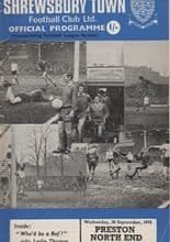 Shrewsbury Town v Preston North End 30-Sep-1970