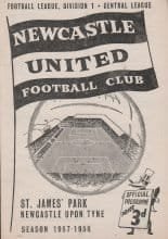 Newcastle United v Preston North End  05-Oct-1957