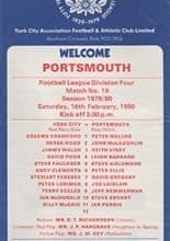 York City v Portsmouth 16-Feb-1980
