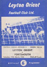 Leyton Orient v Portsmouth 19-Mar-1966